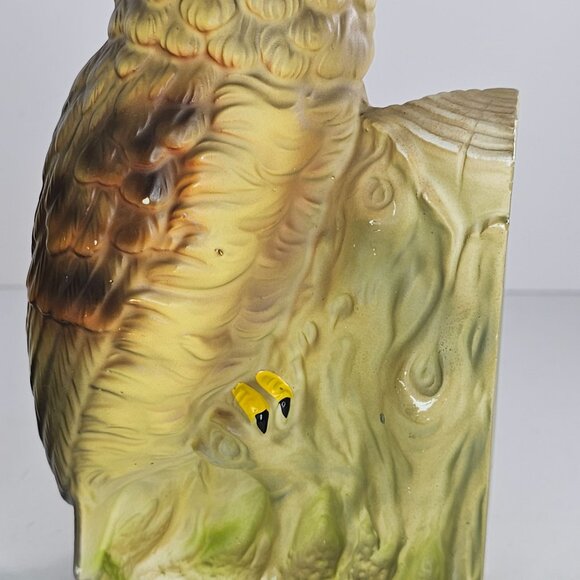 Vintage Wales Japan Owl Ceramic Bookends Hand Painted Collectible Home Decor 8 I - Picture 10 of 11